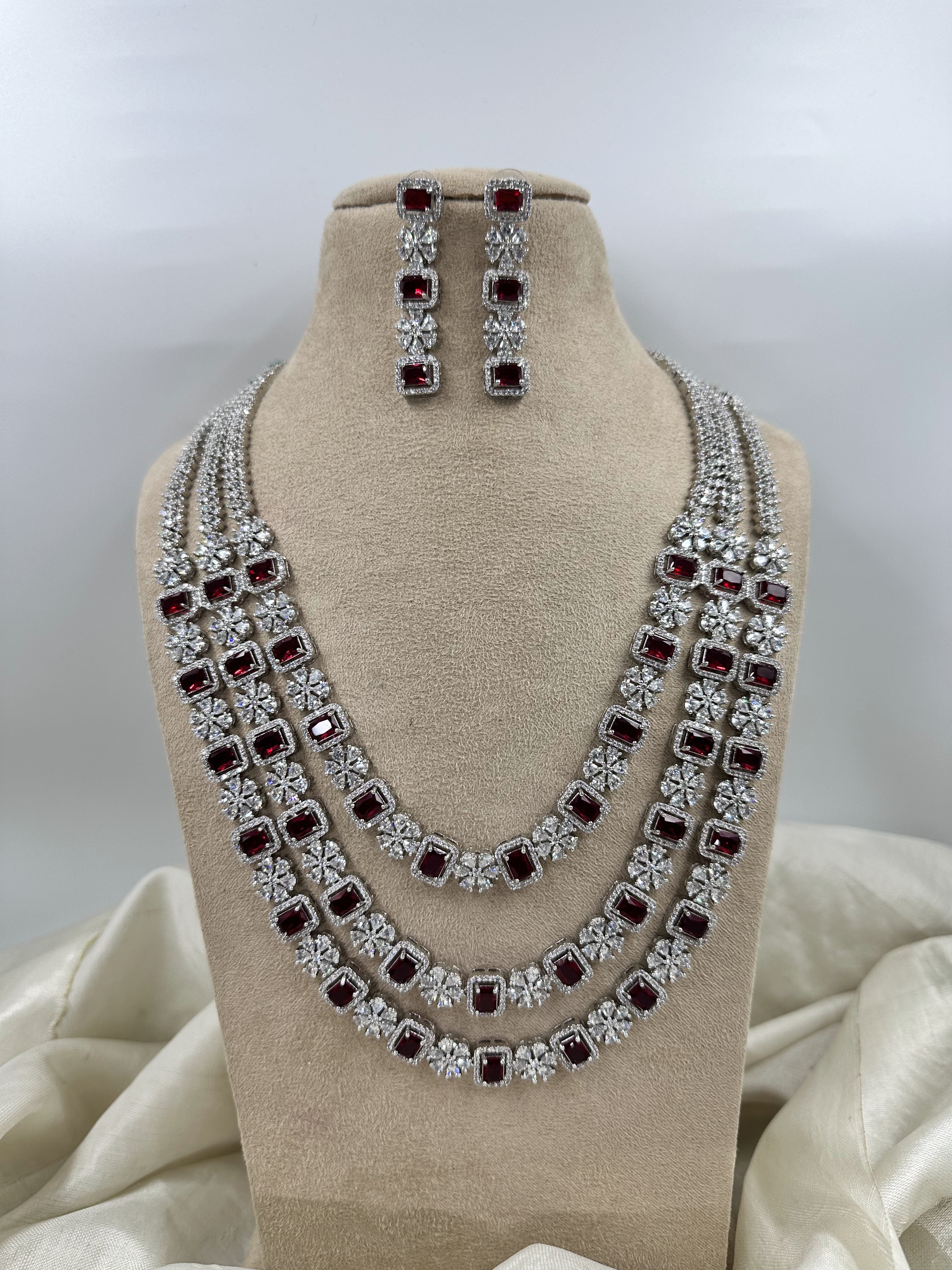 Red diamond necklaces - Magan Pearls and Jewels (Since 1971) New - 3871463